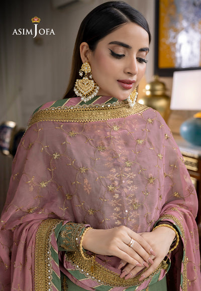 Luxury 3pc Chiffon Collection Unstitch AJJM-19