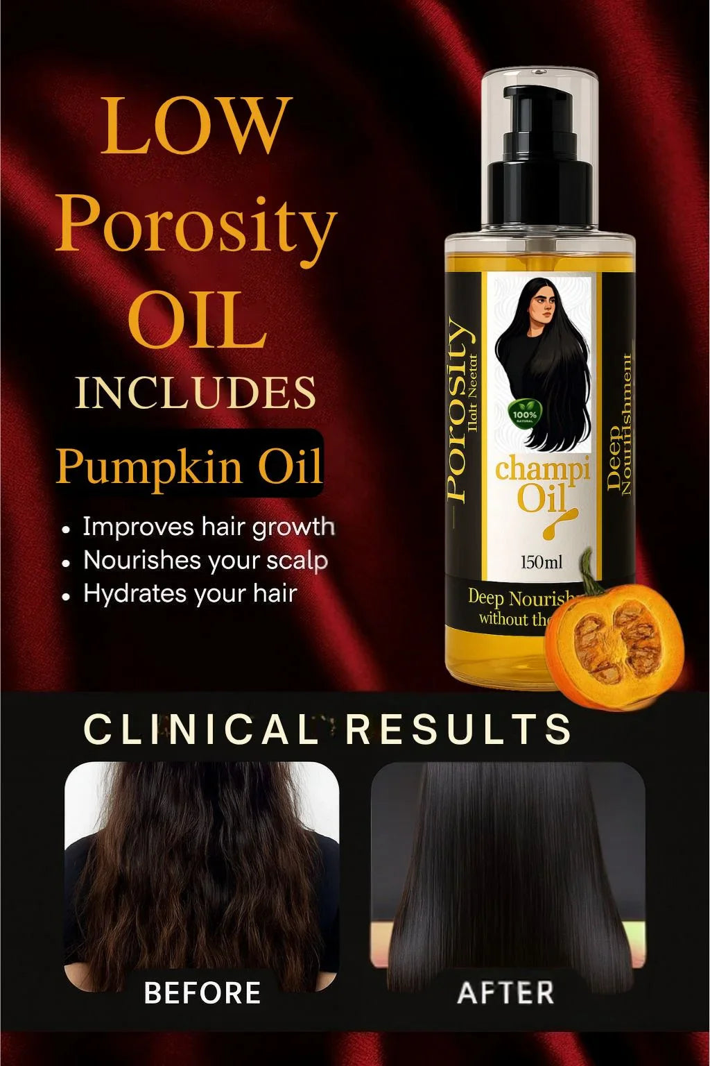 Champi Oil Low Porosity Oil