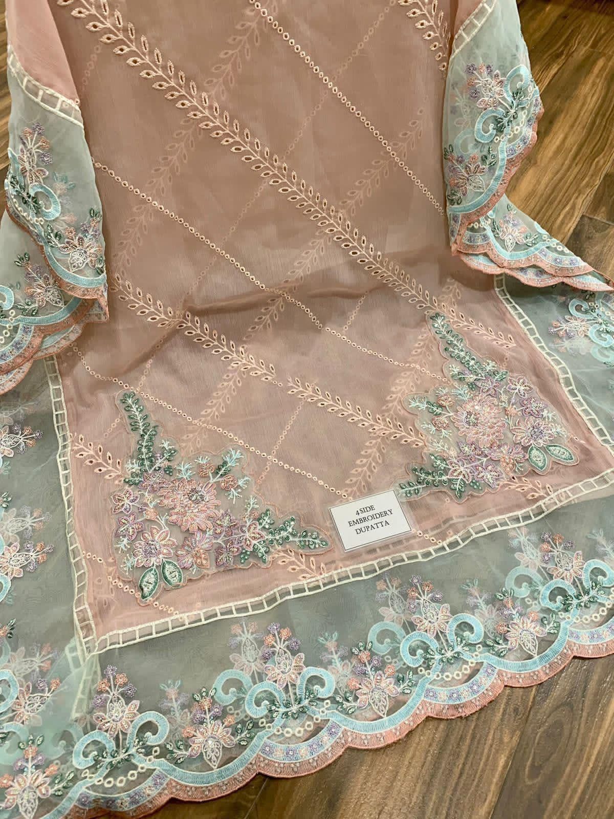 MARIA B COUTURE chiffon fully heavy embroidered hand adda work MB-056